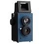 Blackbird Fly 35mm TLR Twin Lens Reflex Camera - Black with Blue Face [Camera]