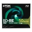 TDK BD-RE Dual Layer Blu Ray Disc, 50gb, 1-Pack (Jewel Case)