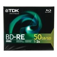 TDK BD-RE Dual Layer Blu Ray Disc, 50gb, 1-Pack (Jewel Case)