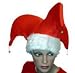 SANTA HAT: 3 POINTED HAT WITH 3 BELLS