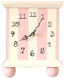 New Arrivals Tabletop Clock, Pink/White