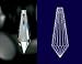 38 mm 1.5 30% Lead Crystal Icicle #432-38