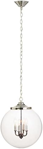 Stone Lighting CH512CRPNCN6 Chandelier Kilo Clear Polished Nickel Candelabra Base 60W