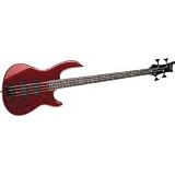 Dean Edge 10 Active Electric Bass with Active Electronics (Metallic Red)