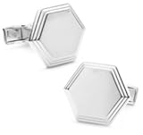 IMAGE OF Engravable Hexagon Cufflinks - Other Formal Wear - Cufflinks