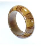Kenneth Jay Lane Brown Wood Bangle - AS SEEN IN HARPERS BAZAAR