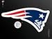 Wincraft NFL New England Patriots 83761010 Die Cut Logo Magnet, 6.25
