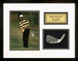 John Huston Autographed Golf Club Head with 8 x 10 Framed Photograph from Pro Tour Memorabilia