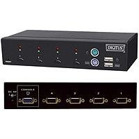 Digitus DC-12202-1 Umschalter KVM-Switch, 1 User, 4PC Preisvergleich