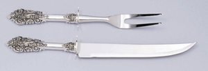 BAROQUE CARVING SET - 2 PIECE GRAND BAROQUE CARVING SET by Meat Carving Sets