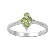 Sterling Silver Baby Ring with Peridot CZ - 4mm Band Width - 4mm Face Height - Sizes: 1-4 Sterling Silver Baby Ring with Peridot CZ - 4mm Band Width - 4mm Face Height - Sizes: 1-4