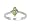 Sterling Silver Baby Ring with Peridot CZ - 4mm Band Width - 4mm Face Height - Sizes: 1-4, 3