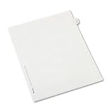 Allstate-Style Legal Side Tab Divider, Title: 47, Letter, White, 25/Pack