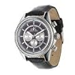 Adee Kaye Men's Leather Band Chronograph Watch Model AK-4000 LB