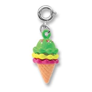 Buy CHARM IT! 3D Colorful Ice Cream Cone Charm with Crystals