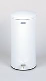 United Defenders 5 gallon Steel Step Can White Waste Receptacle ST5EGLWH