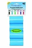 Pet Supplies : 5Star Cored Scented Dog Walking Poop Bags Blue 60 Count
