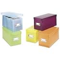 Plastic CD Organizer Boxes - -Set of 5 (Multi) (5.75"H x 5.25"W x 12.00"L)
