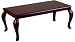 Mahogany Finish Queen Ann Traditional Coffee Table