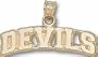 New Jersey Devils "Devils" Pendant - 14KT Gold Jewelry