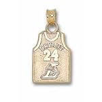 14K LOS ANGELES LAKERS "BRYANT" #24 JERSEY 5/8"