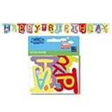 PEPPA PIG JOINTED HAPPY BIRTHDAY BANNER