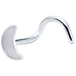 Sterling Silver Half Moon Nose Ring
