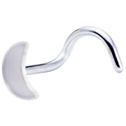 Sterling Silver Half Moon Nose Ring