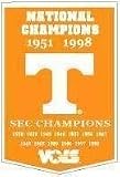 Tennessee Volunteers 24 x 36 NCAA Football Dynasty Banner from Winning Streak Sports