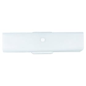 Sea Gull Lighting 4453-15 Two-Light Vanity, White Finish with White Ceramic Glass