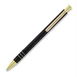 Futura Matte Black, Gold Trim, Black Fine Point