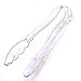 6" Clear Scalloped Tongs (11-0599)