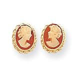 14k Cameo Post Earrings SE1140