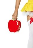 Red Apple Shaped Purse for Sexy Snow White, Teacher or School Girl Adult Women
