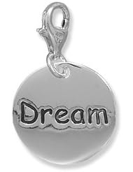 Polished "Dream" Charm with Lobster Clasp
