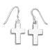 Small Polished Cross Earrings