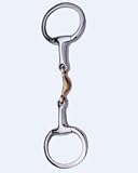 Korsteel Quarter Moon Copper Eggbutt Snaffle Bit