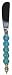 Decorative Spreader with Aqua Colored Resin Handle Set / 4