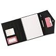 Rolodex 1734454 Pad Folio, Faux Leather, Snap Close, Letter Size Pad, Resilient Pink
