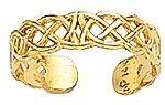 14K Gold Adjustable Toe Ring