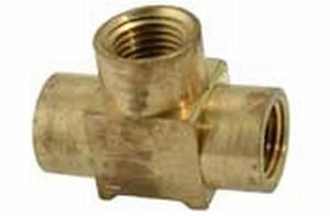 "BRASS THREADED TEE, 1/4 IN - 28-025" "BRASS THREADED TEE, 1/4 IN - 28-025"