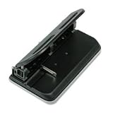 Swingline 74150 24-Sheet easy touch heavy-duty punch, 3-7 holes, 9/32 dia., black