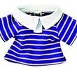 Webkinz Blue & Pink Striped Polo Shirt