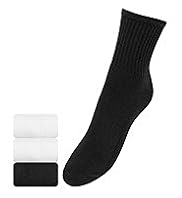 3 Pairs of Ribbed Top Sports Socks