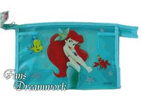 Disney Princess Little Mermaid Pencil Pouch - Blue Ariel Pencil Bag