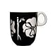 Becher, schwarz, Flora, 2er Pack Sagaform