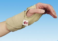 Core Ambidextrous Cock-Up Wrist Splint with Dual Comfort Pack - Beige