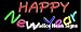 Happy New Year Neon Sign 13 x 32