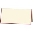 Red Bordered Ecruwhite Place Cards