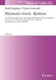 Produkt-Bild: Memento vivere &middot;  Kythere: Zwei Ges&auml;nge nach Texten von Friedrich Hebbel und Gerda von Robertus. gemischter Chor a cappella. Partitur.: Zwei Ges&auml;nge ... Partitur; Schwierigkeit: 4 (Edition Schott)